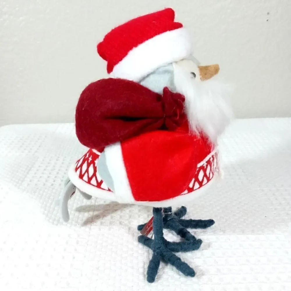 Wondershop Fabric Featherly Friends Santa Bird Koselig Christmas Figurin…